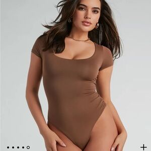 Brown bodysuit